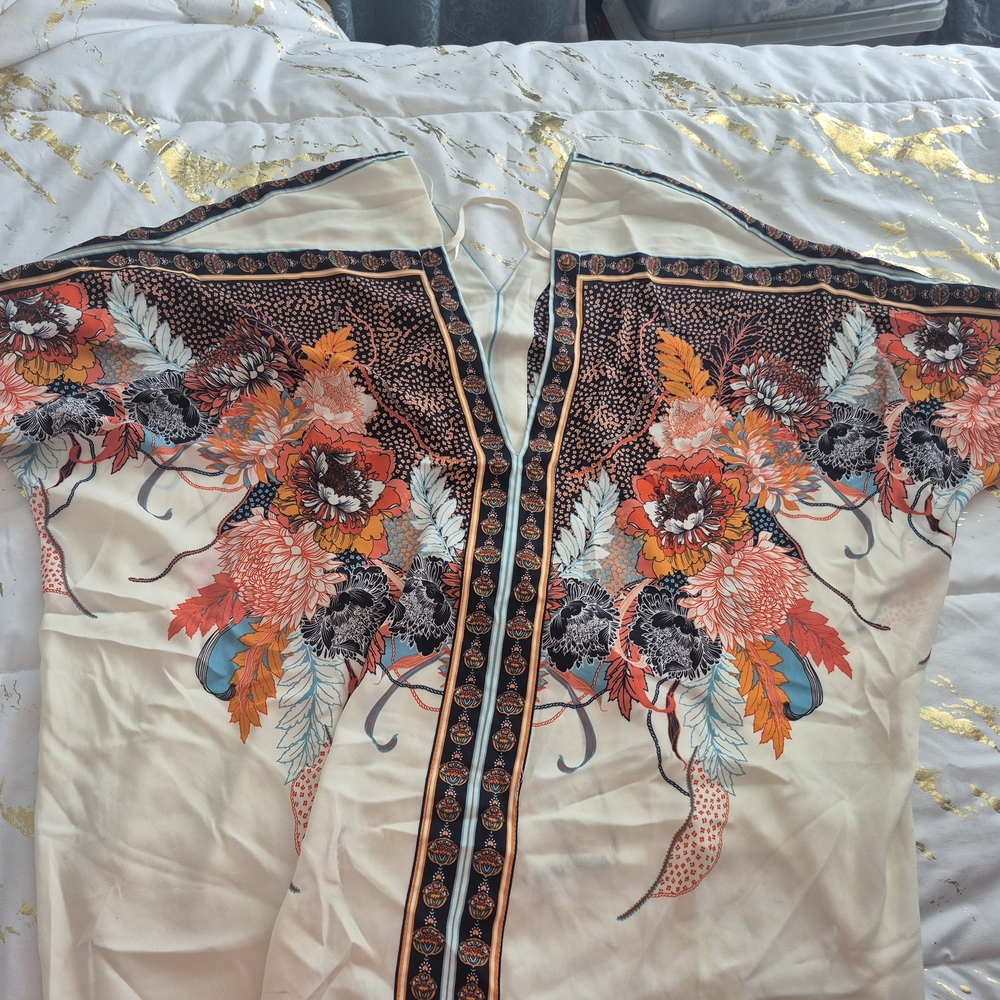 Floral Kimono with Vibrant Accents